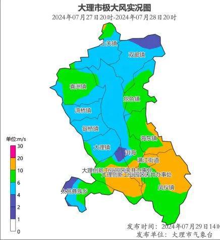 大理天氣最新指南，30號最新天氣預報